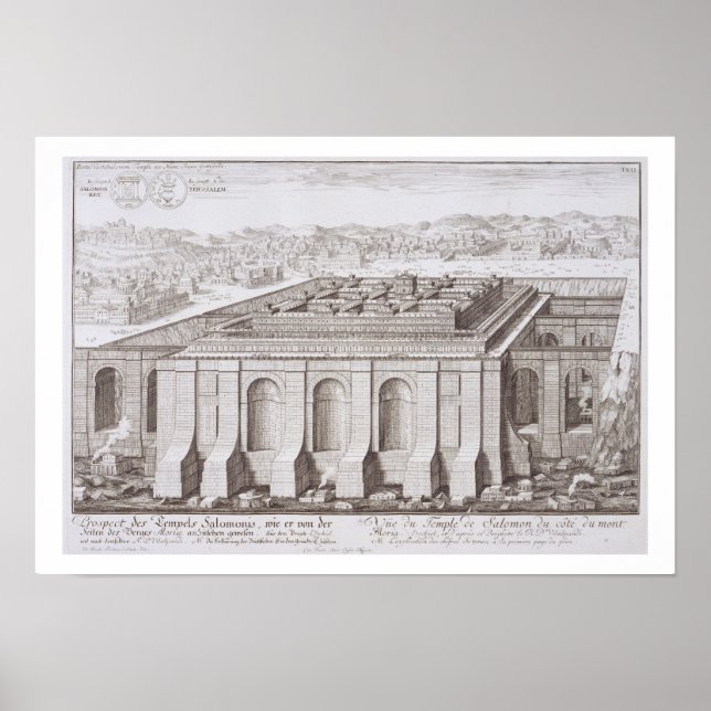 Der Tempel von Solomon, Jerusalem, aus "Entwurf ei Poster (Vorne)