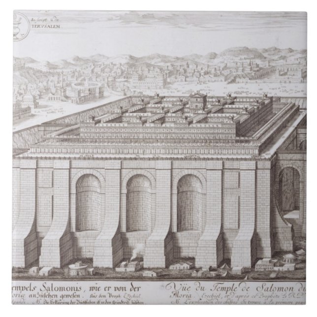 Der Tempel von Solomon, Jerusalem, von 'Entwurf Fliese (Vorderseite)