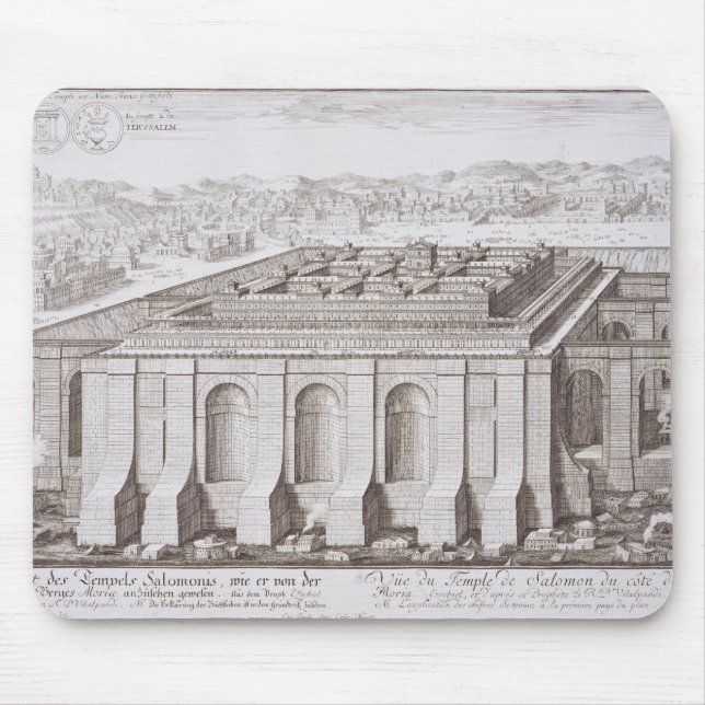 Der Tempel von Solomon, Jerusalem, von 'Entwurf Mousepad (Vorne)