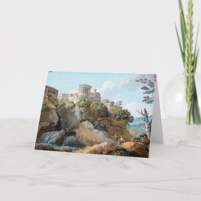 Der Tempel von Vesta | Giovanni Battista Busiri Karte (Vorderseite)