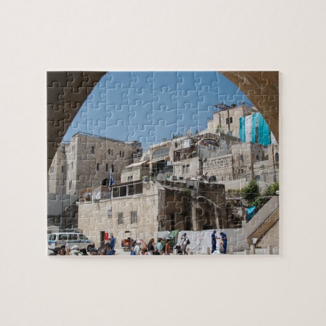 Der Tempelberg-Quadrat in Jerusalem Puzzle (Horizontal)