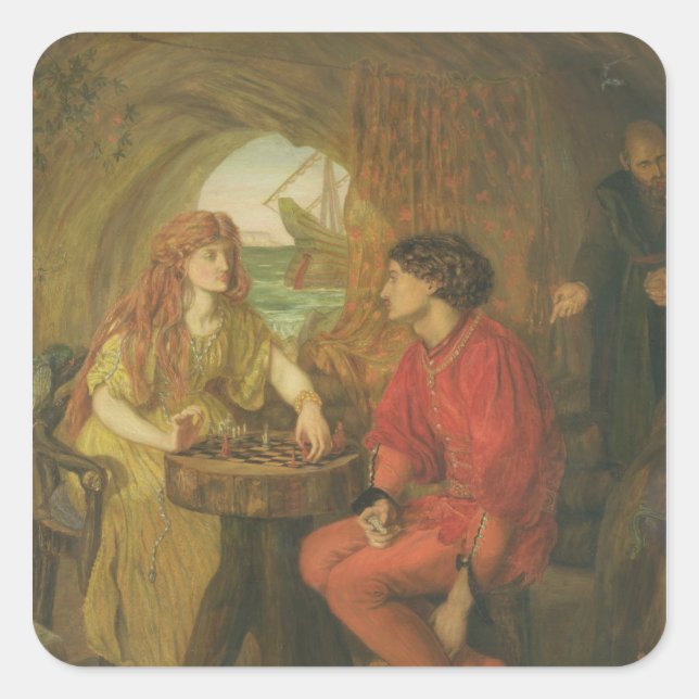 Der Tempest Quadratischer Aufkleber (Vorderseite)