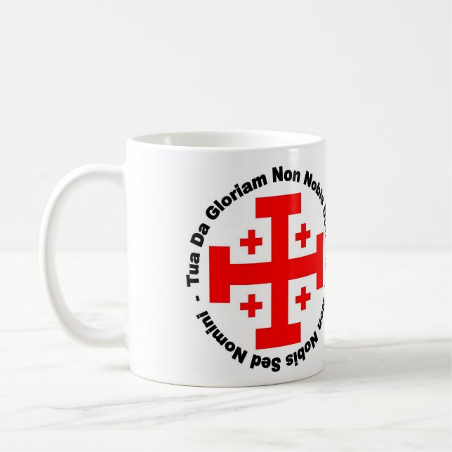 "Der Templar des Ritters" Tasse (Links)