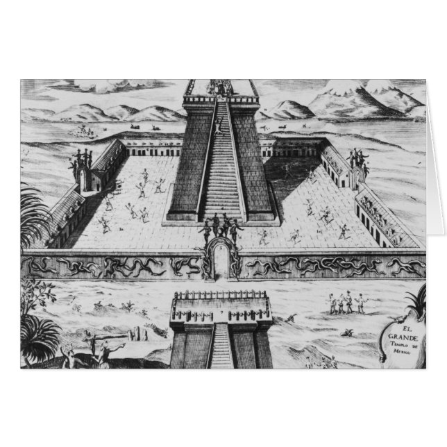 Der Templo Bürgermeister bei Tenochtitlan (Vorderseite (Horizontal))