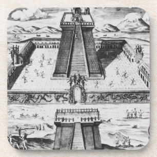 Der Templo Bürgermeister bei Tenochtitlan Getränkeuntersetzer
