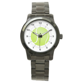 Der Tennisball für Frauen - Oversized Black Watch Armbanduhr
