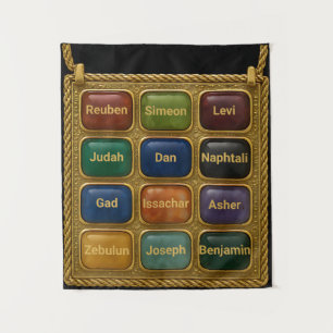 Der Teppich der 12 Stämme Israels Wandteppich