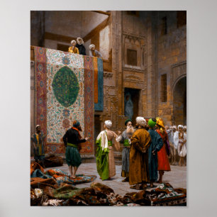 Der Teppichhändler Jean-Léon Gérôme Poster