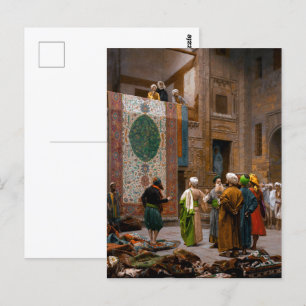 Der Teppichhändler Jean-Léon Gérôme Postkarte