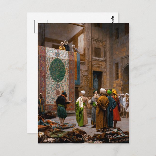 Der Teppichhändler | Jean-Lé zu Gé rô mich | Postkarte (Vorne/Hinten)