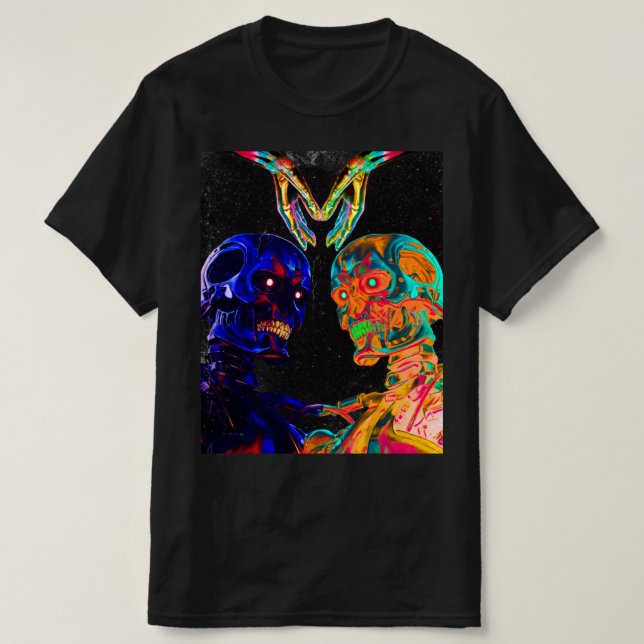 Der Terminator für Retro-Kunst T-Shirt (Design vorne)