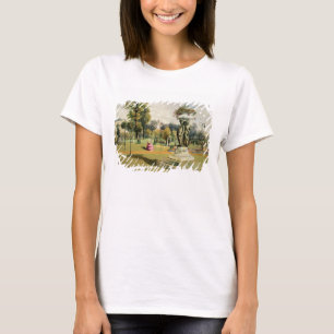 Der Terrasse-Garten, Woburn-Abtei (chromolitho) T-Shirt