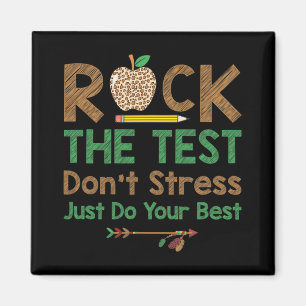 Der Test nicht Stress nur am besten lustige Lehrer Magnet