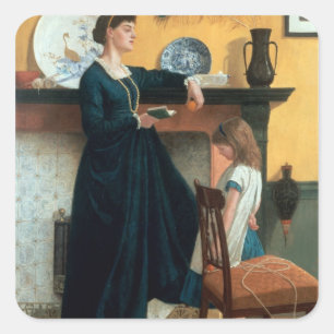 Der Test Quadratischer Aufkleber