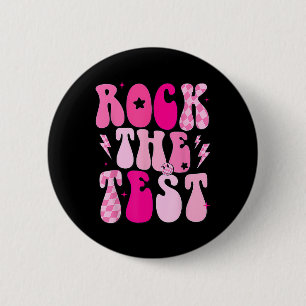 Der Test Vintage-Testtag Lustiger Testtag Lehrer Button