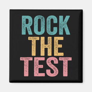 Der Test Vintage-Testtag Lustiger Testtag Lehrer Magnet
