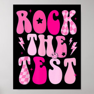 Der Test Vintage-Testtag Lustiger Testtag Lehrer Poster