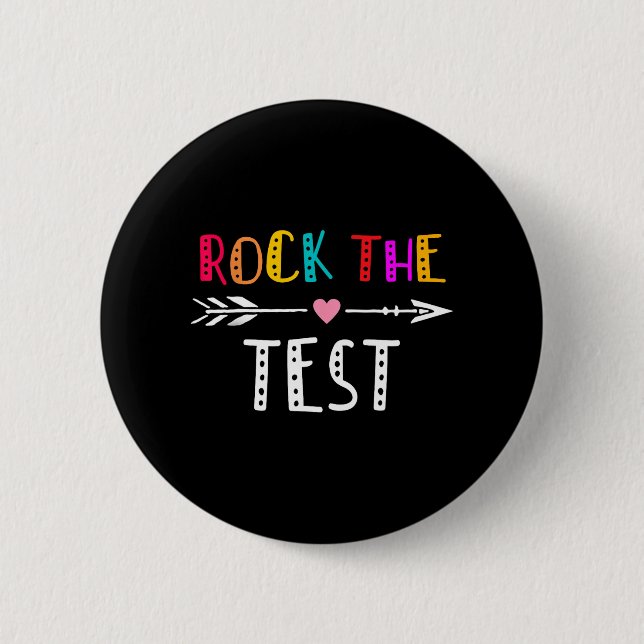 Der Testtag des Testlehrers: Funny Teache Button (Vorderseite)