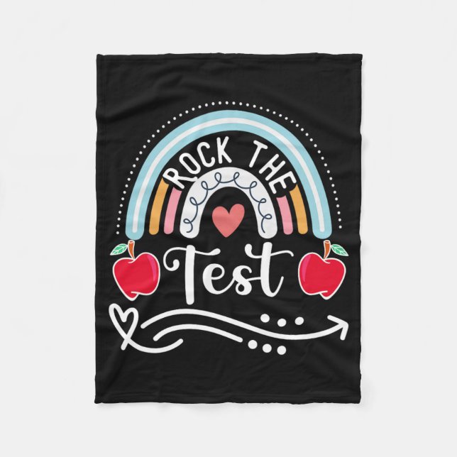 Der Testtag des Testlehrers: Funny Teache Fleecedecke (Vorderseite)