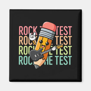 Der Testtag für den Lehrer Motivierend Funn Magnet