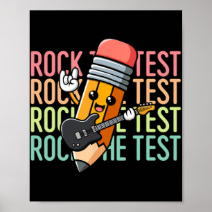 Der Testtag für den Lehrer Motivierend Funn Poster