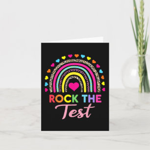Der Testtag Lehrer Testtag Rainbow Leop Karte