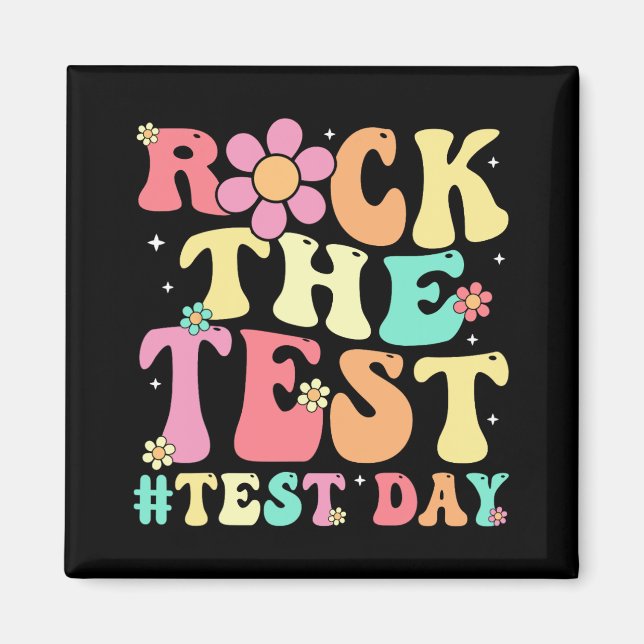 Der Testtag Retro Motivierend Teacher St. Magnet (Vorne)
