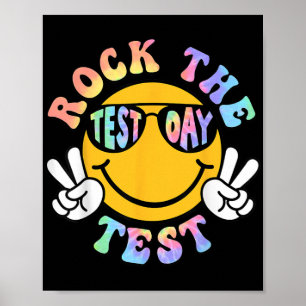 Der Testtag Retro Motivierend Teacher St. Poster