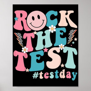 Der Testtag Retro Motivierend Teacher St. Poster