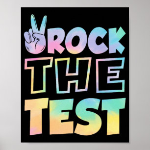 Der Testtag Retro Motivierend Teacher St. Poster