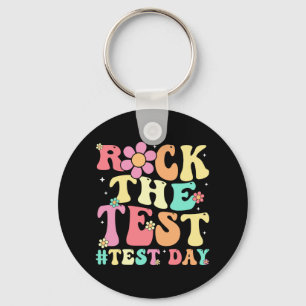 Der Testtag Retro Motivierend Teacher St. Schlüsselanhänger