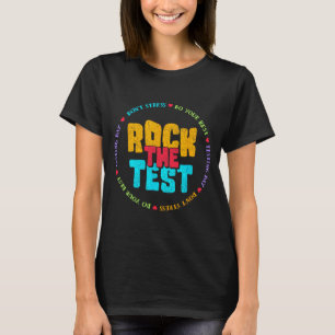 Der Testtag Retro Motivierend Teacher St. T-Shirt