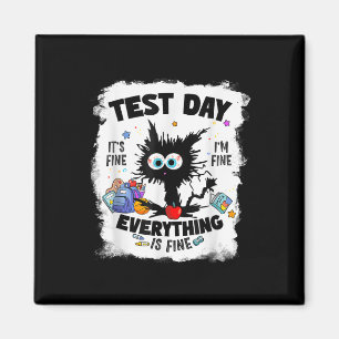 Der Testtag wird mit einer feinen Kat's-Faust abge Magnet