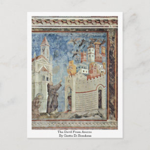 Der Teufel aus Arezzo von Giotto Di Bondone Postkarte