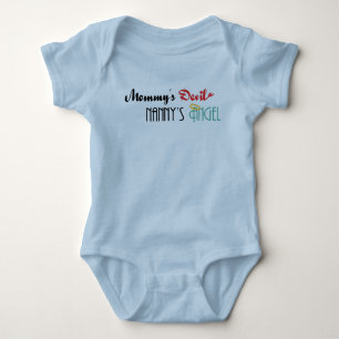 Der Teufel der Mama, der Engel des Kindermädchens Baby Strampler