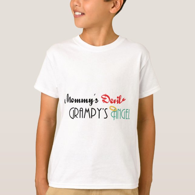 Der Teufel der Mama, Grampys Engel T-Shirt (Vorderseite)
