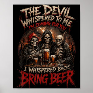 Der Teufel flüsterte, ich flüstere zurück, bring B Poster