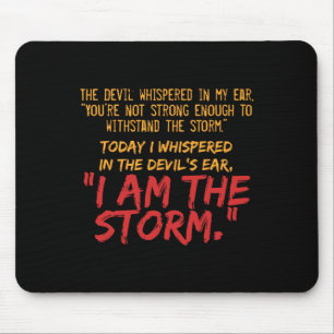 Der Teufel flüsterte in meinem Ohrteppich-Zitat Mousepad