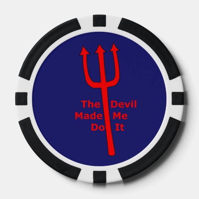 Der Teufel hat mich dazu gebracht. Pokerchips (Vorderseite)