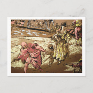 Der Teufel hat mich dazu gebracht. Postkarte