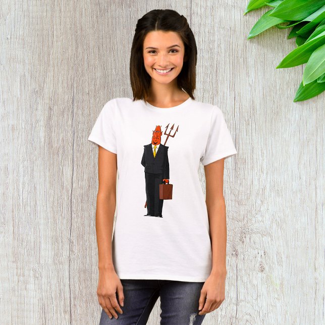 Der Teufel im Anzug T-Shirt (Von Creator hochgeladen)