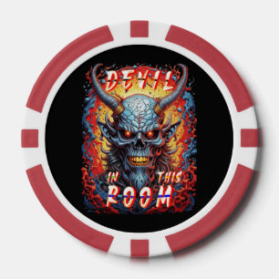 Der Teufel in diesem Raum Pokerchips