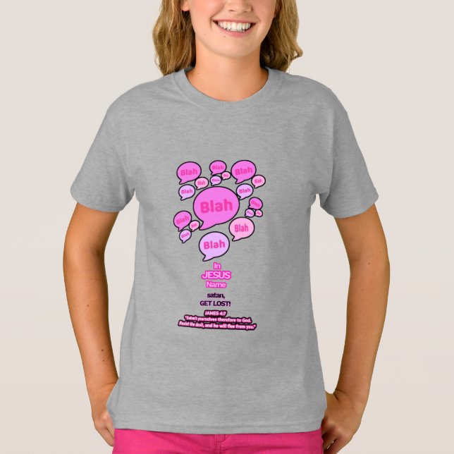 Der Teufel - pink - das Mädchen T-Shirt (Vorderseite)