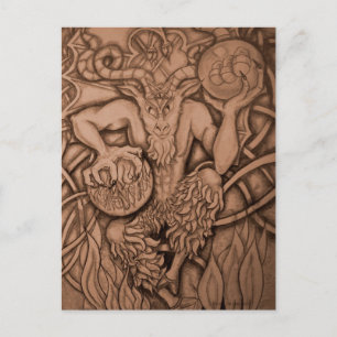Der Teufel Postkarte