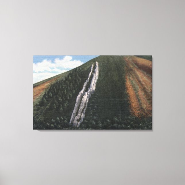 Der Teufel steckt in der Nähe der Utah-Wyoming-Gre Leinwanddruck (Vorderseite)