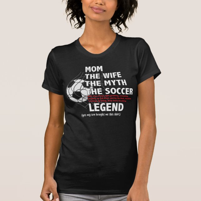 Der Text der Mama-Fußball-Legende T-Shirt (Vorderseite)
