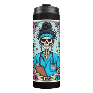 Der thermische Tumbler des Tarots der Krankenschwe Thermosbecher