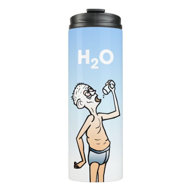 Der Thirsty Man Thermal Tumbler Thermosbecher (Vorderseite)