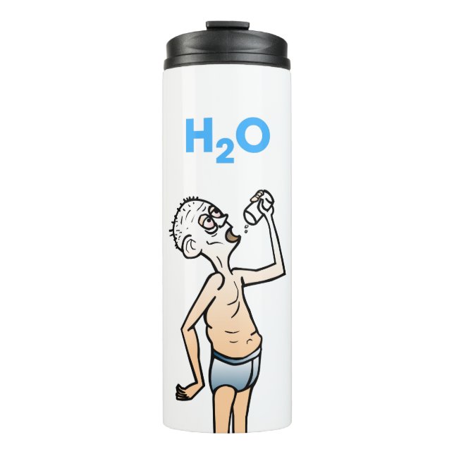 Der Thirsty Man Thermal Tumbler Thermosbecher (Vorderseite)