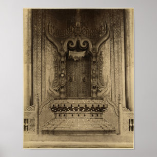 Der Thron der Löwen oder der Thron Poster